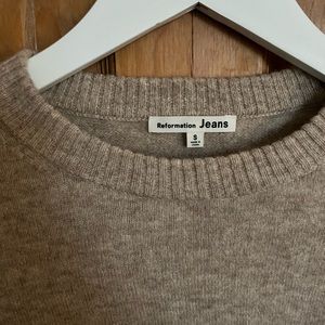Reformation Cashmere Crewneck Sweater